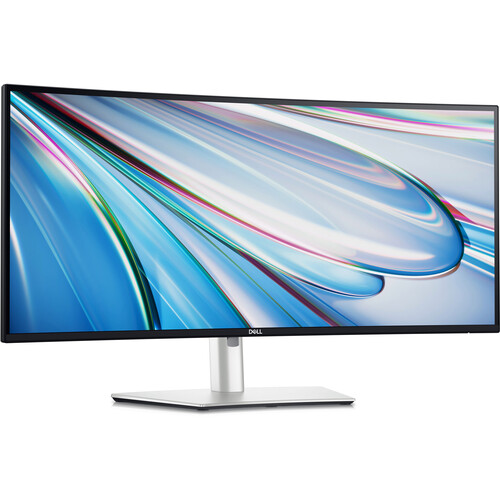 Dell UltraSharp U3425WE curved ultrawide monitor on its stand
