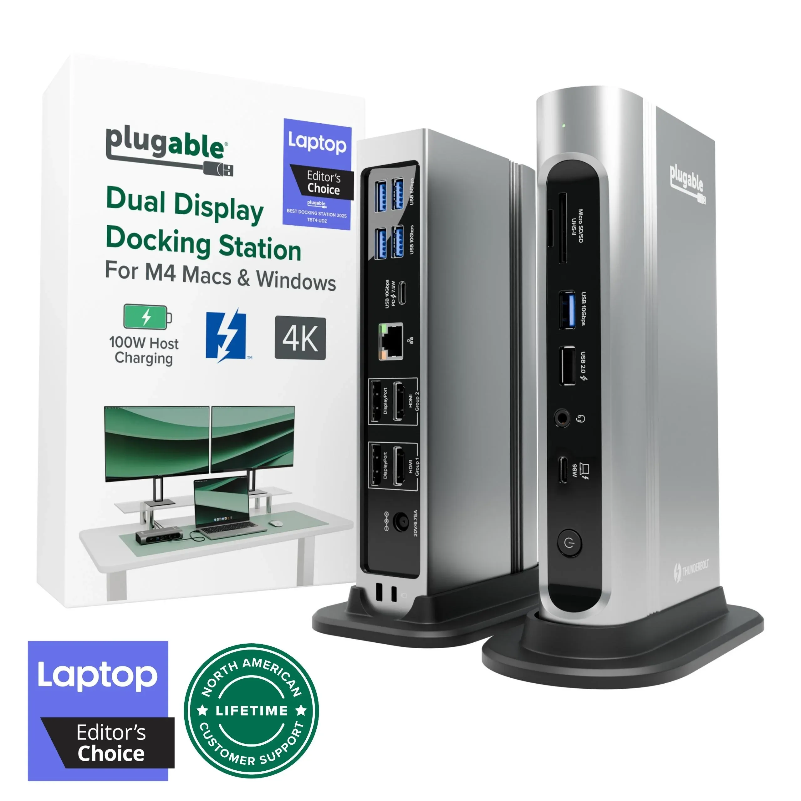 Plugable TBT4-UDZ Thunderbolt 4 docking station