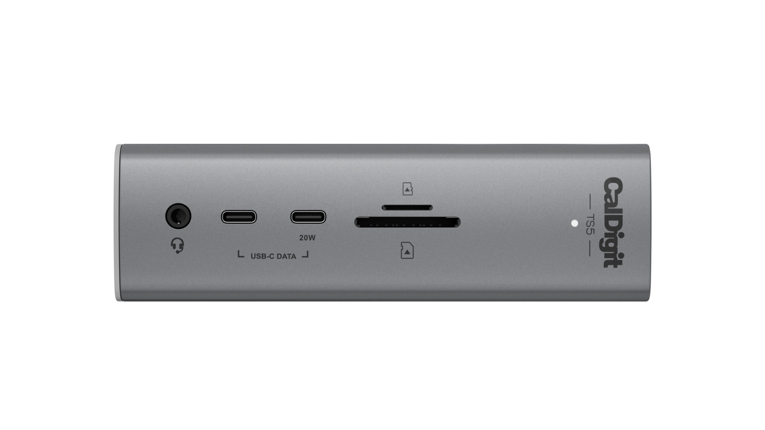 CalDigit TS5 Thunderbolt 5 dock, front view